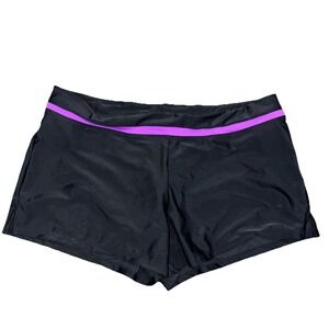 NEW Women's Black/Pink ZEROXPOSUR Swim Short Size XXL